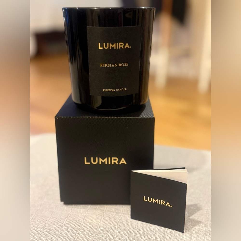 LUMIRA Persian Rose Luxury Candle 300g 80 Hour Burn New In Box Neiman Marcus